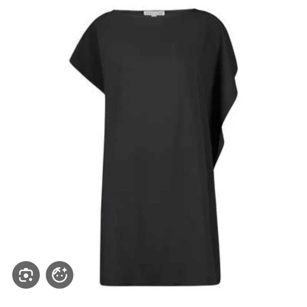 Anna Cate Tuckernuck Eva Flutter‎ Sleeve Dress In  Black Womans Size Small Crepe